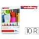 Rotulador Edding 1200 Caja de 10 Rotuladores de colores variados