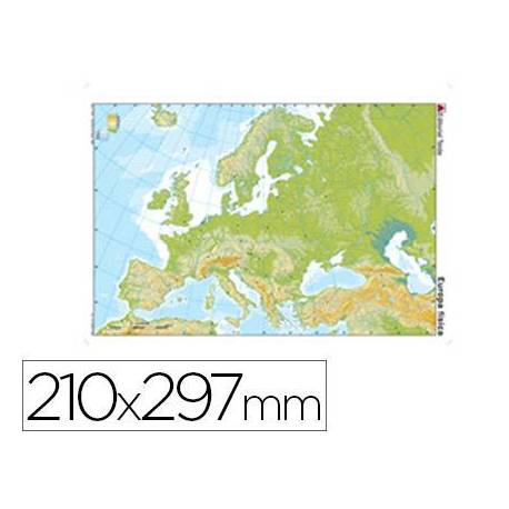 Mapa mudo de Europa fisico