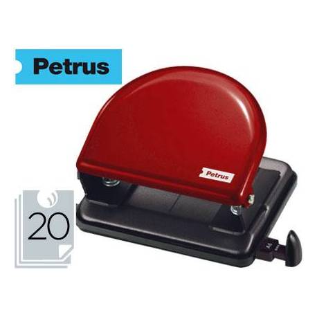 Taladrador petrus 52 rojo capacidad 20 hojas.