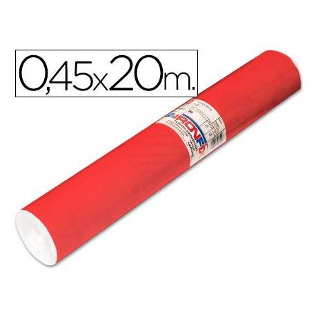 Aironfix Rollo Adhesivo 45cm x 20mt Unicolor Rojo Mate Claro 100 MC