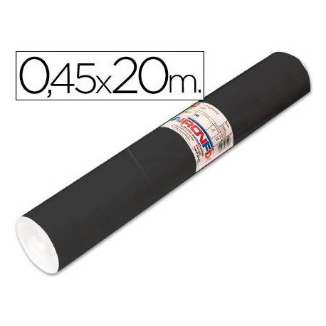 Aironfix Rollo Adhesivo 45cm x 20mt Unicolor Negro Mate 100 MC