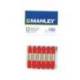 Lapices cera blanda Manley caja 12 unidades rojo escarlata