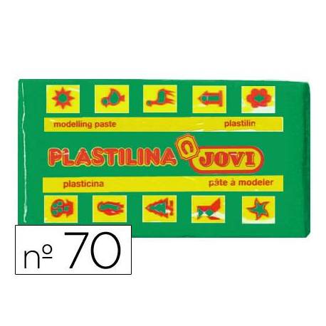 Plastilina Jovi color verde claro pequeña 50 gr