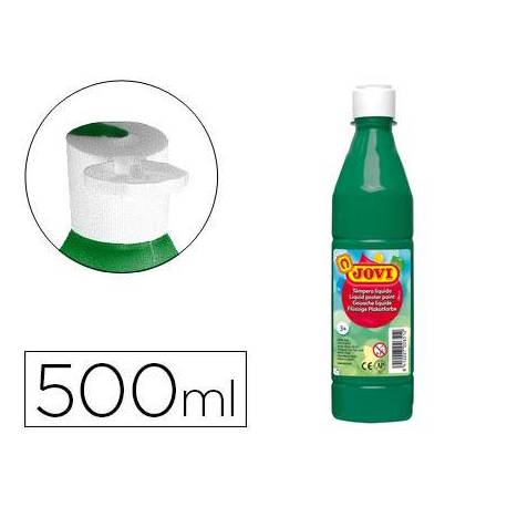 Tempera liquida Jovi color verde oscuro 500 cc