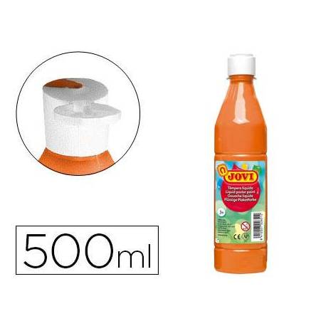 Tempera liquida Jovi color naranja 500 cc