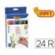 Rotulador Jovi fino lavable caja 24 rotuladores