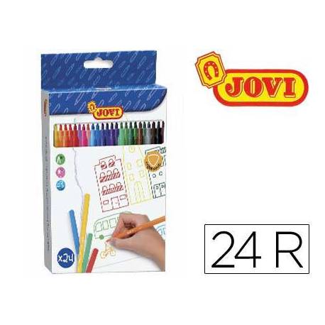 Rotulador Jovi fino lavable caja 24 rotuladores