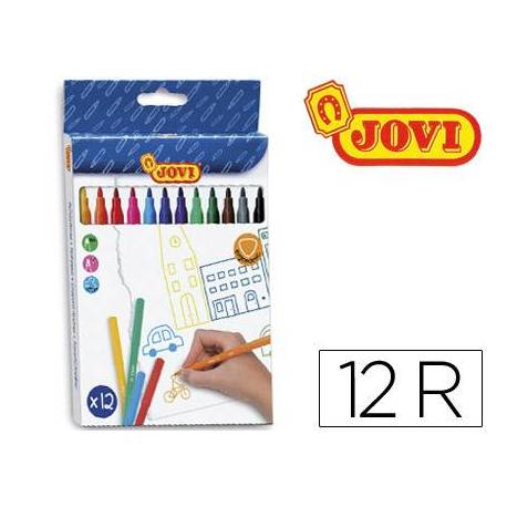 Rotulador Jovi fino lavable caja 12 rotuladores