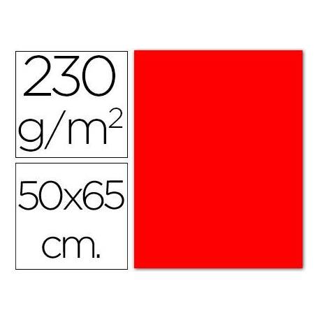 Cartulina color roja fluorescente Sadipal