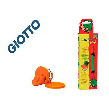 Plastilina marca Giotto Bebe pack 3 colores surtidos 100 gr