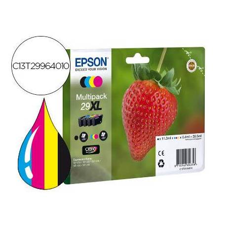 CARTUCHO INK-JET EPSON 29XL MULTIPACK 4 COLORES C13T29964012