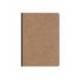 Libreta Clarefontaine color havana A5 tapa cartulina rayado horizontal 96 hojas