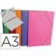 Carpeta planos marca Clairefontaine DIN A3 con gomas colores surtidos