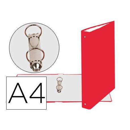 Carpeta Exacompta carton forrado roja 2 anillas