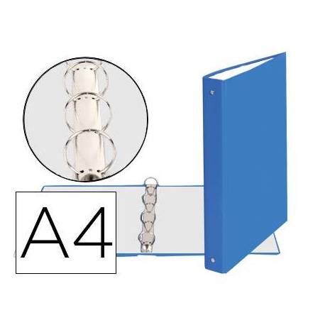 Carpeta Exacompta carton azul claro 4 anillas