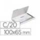 Tarjetero Durable aluminio color plata 20 tarjetas