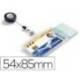 Identificador doble con cordon extensible marca Durable