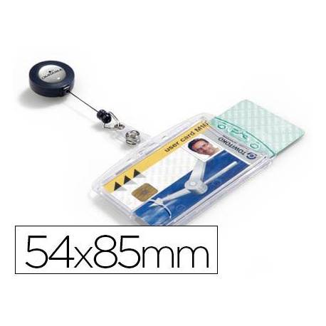 Identificador doble con cordon extensible marca Durable