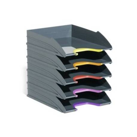 Bandeja de sobremesa Durable plastico 255x55x330mm color gris