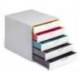 Fichero cajones Durable plastico aplilables 5 cajones color gris