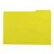 Subcarpeta cartulina color amarillo con pestaña derecha