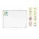 Pizarra Blanca Vitrificada Magnetica Earth-it con marco de aluminio 120x90 Bi-Office