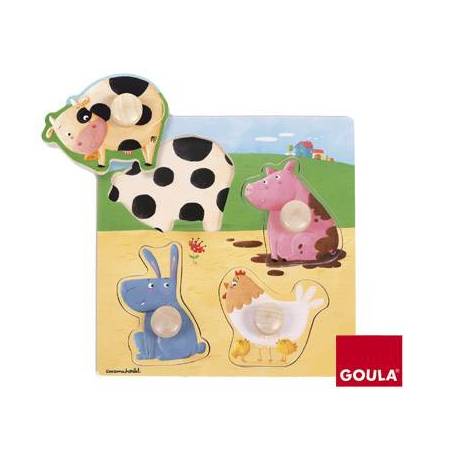 Puzzle a partir de 1 año Animales de la Granja Goula