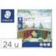 Lapices de 24 colores marca Staedtler Wopex ecologico