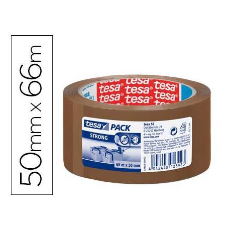 Cinta adhesiva Tesa marron strong 66 m x 50 mm