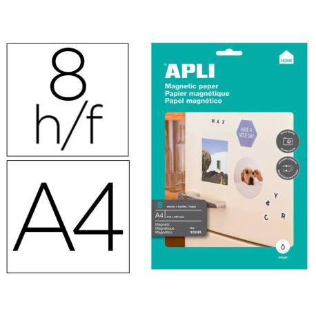 Papel magnetico marca Apli blanco Din A4