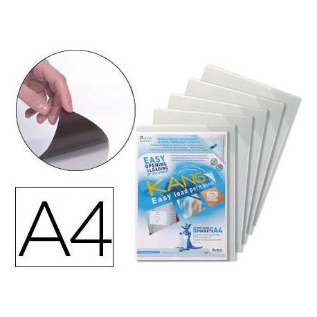 Funda presentacion Tarifold fijación adhesiva permanente Din A4 pack de 5
