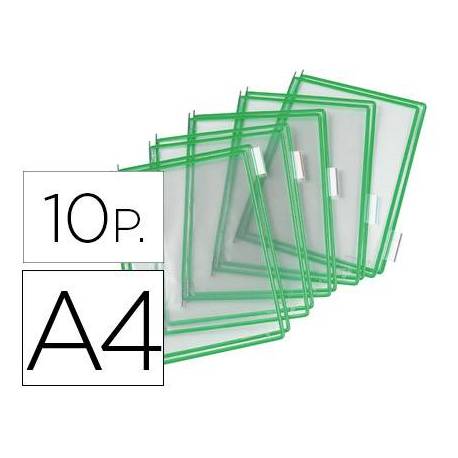 Funda portacatalogo Tarifold Din A4 color verde pack de 10