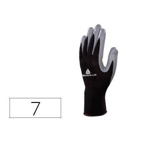 Guante DeltaPlus de Poliester palma Nitrilo talla 7