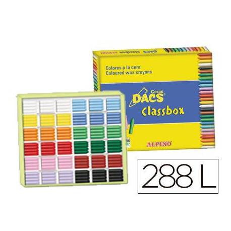 Lapices cera Dacs Classbox 288 unidades