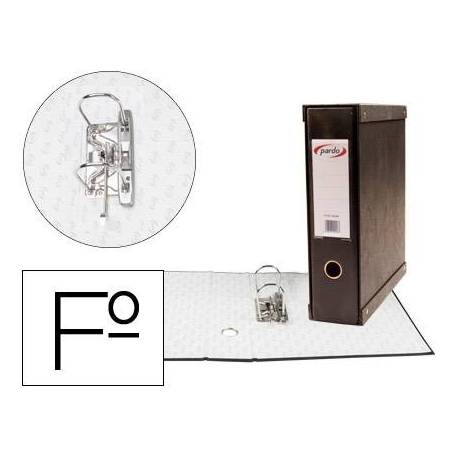Archivador palanca Pardo folio carton forrado