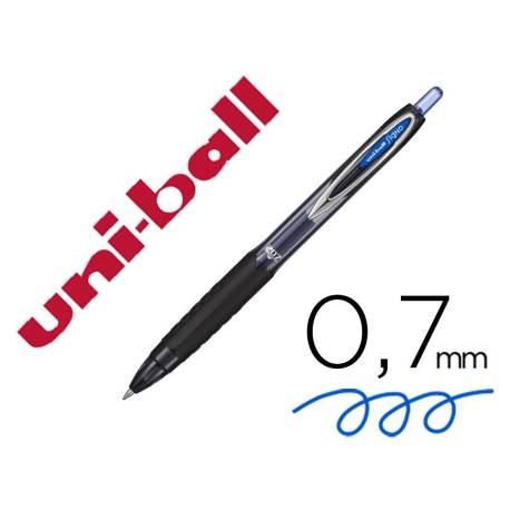 Boligrafo Uni-Ball roller UMN-207 color azul trazo 0,4 mm