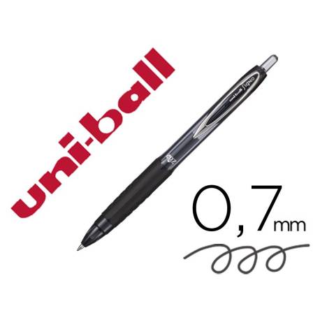 Boligrafo Uni-Ball roller UMN-207 color negro trazo 0,4 mm