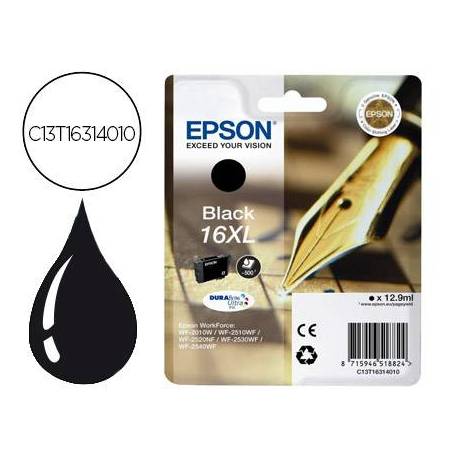 CARTUCHO INK-JET EPSON 16XL COLOR NEGRO C13T16314012