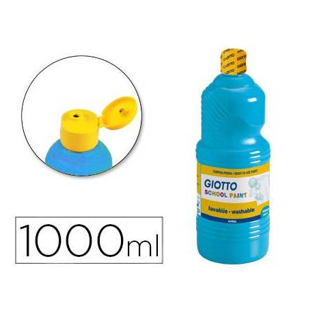 Tempera liquida Giotto color cyan 1000 cc