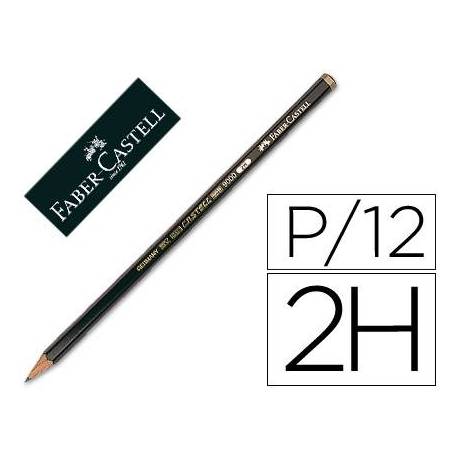 Lapices de grafito de Faber Castell 9000 2H