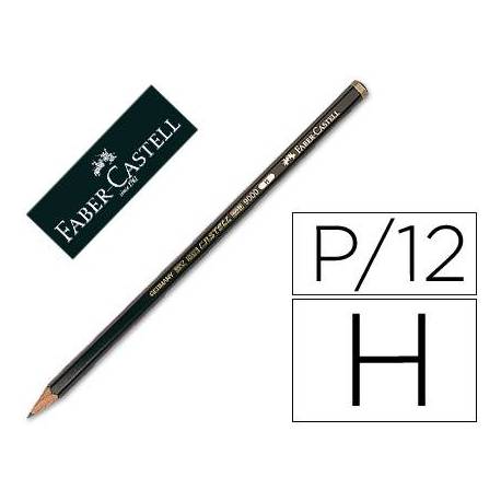 Lapices de grafito marca Faber Castell 9000 H