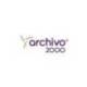 Archicubo Archivo 2000 organizador con 2 cajones azul transparente