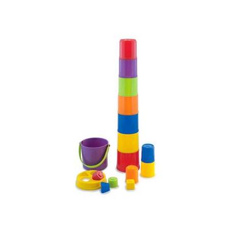 Juego para bebes a partir de 1 año Vasitos Apilables Miniland