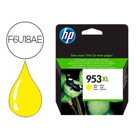CARTUCHO INK-JET HP 953XL COLOR AMARILLO F6U18AE