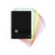 Cuaderno Oxford Ebook 8 A4+ Negro y Turquesa 160 hojas Tapa Plastico Cuadricula 5 mm