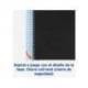 Cuaderno Oxford Ebook 8 A4+ Negro y Turquesa 160 hojas Tapa Plastico Cuadricula 5 mm