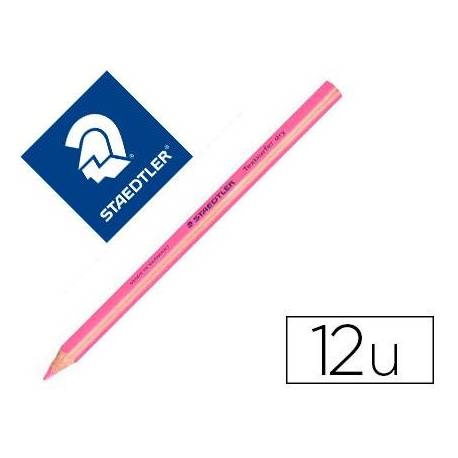 Lapices Fluorescentes Staedtler Triangular Top Star Rosa Caja de 12 unidades