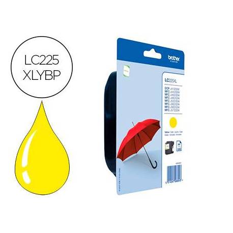 Cartucho Brother LC225XLYBP Color Amarillo mfc-j 4420 dw / mfc-j 5620 dw