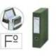 Archivador con tapa Pardo Carton Verde 335x250x80 mm