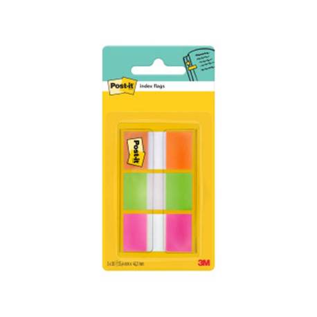 Banderitas Post-it ® Separadoras Index Medianas Colores Naranja, Rosa, Verde